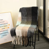 Colorful Plaid Pashmina Scarf